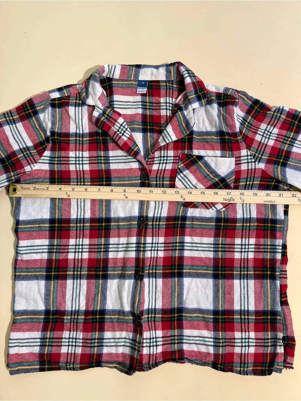 Old Navy Women’s Plaid Button-Up Shirt Size M Flannel Shirt Fall Winter Cozy - Picture 4 of 6
